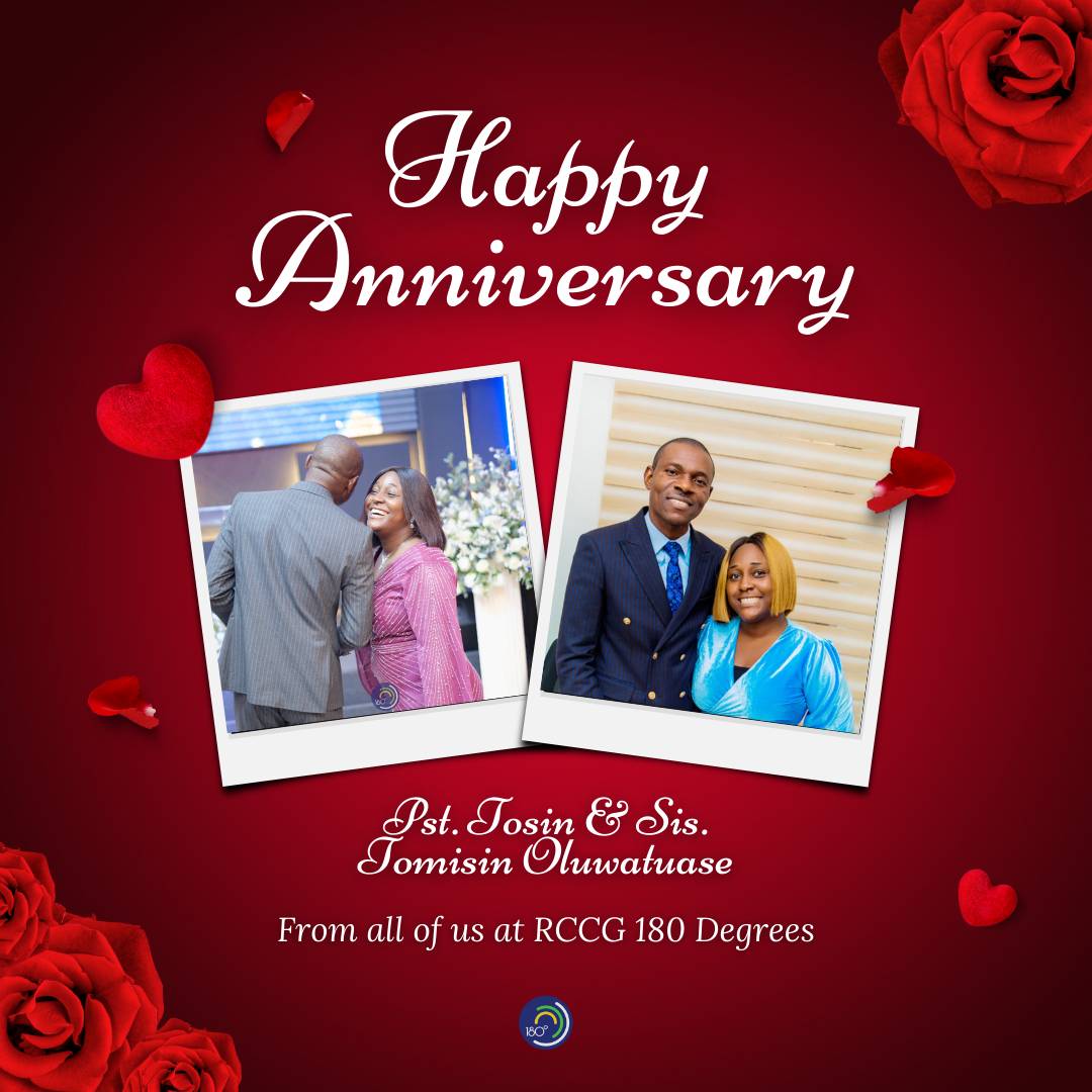 180dyc's tweet photo. Thank you for the gift of your love, leadership, and commitment to this nation. Your bond grows stronger and stronger with time as the peace of God that passes all understanding is manifested in your hearts and lives.

#rccg180dyc #walkinginfaith #family #happyanniversary https://t.co/yLgmojRZq7