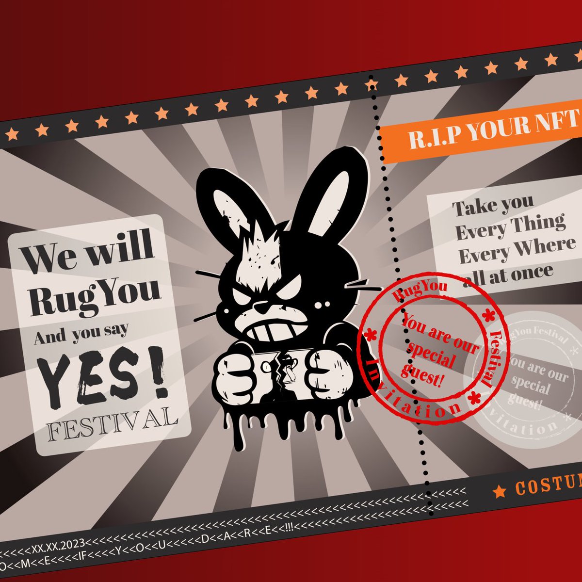 Rugbbit | Mint 4/9 16:00 UTC+8 (@rugbbit) on Twitter photo Is 🙉 <a href="/BoredApeYC/">Bored Ape Yacht Club 🍌</a> can be friends with 🐇Rabbit?
#BoredApeYachtClub
rugbbit.wtf
Join and get your own promo code!!!
The Easter egg is waiting. Is 🙉 <a href="/BoredApeYC/">Bored Ape Yacht Club 🍌</a> can be friends with 🐇Rabbit?
#BoredApeYachtClub
rugbbit.wtf
Join and get your own promo code!!!
The Easter egg is waiting.