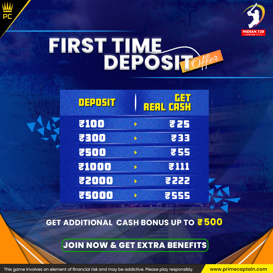 PrimeCaptain1's tweet photo. Abhi Tak Deposit nhi Kiya...?🤔

To yahi mauka hai iss #IndianT20League mai extra Paise Kamane ka...

Deposit Now!🤑
https://t.co/Pbi3kZ4T4h

#Firstdeposit  #Deposit #primecaptain #primeoffer #ipl #IPL2023 #depositoffer #iploffer #realcash #realcashoffer https://t.co/su09etBx8k