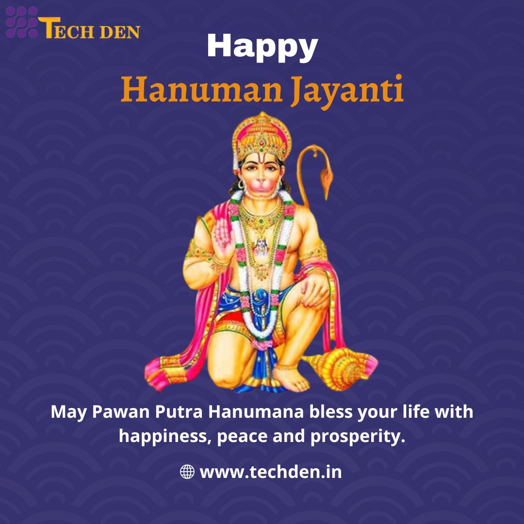 techden009's tweet image. Techden IT Services Wishes you and your family a very happy Hanuman Jayanti. May Lord Hanuman protect you from all evil and bring happiness and prosperity into your life.
#techden #webdesign #techdenitservices #hanumanjyanti #hanumanji #jaishreeram #jaihanuman📷 #techdenitcompany