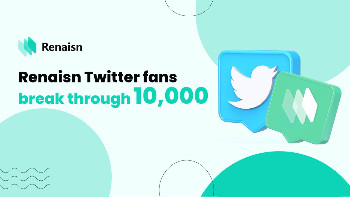 🎉 #Renaisn has reached 10k followers on Twitter!

We are grateful to have such amazing community! Here's to even greater heights ahead! 🚀🙌

#Gamefi
