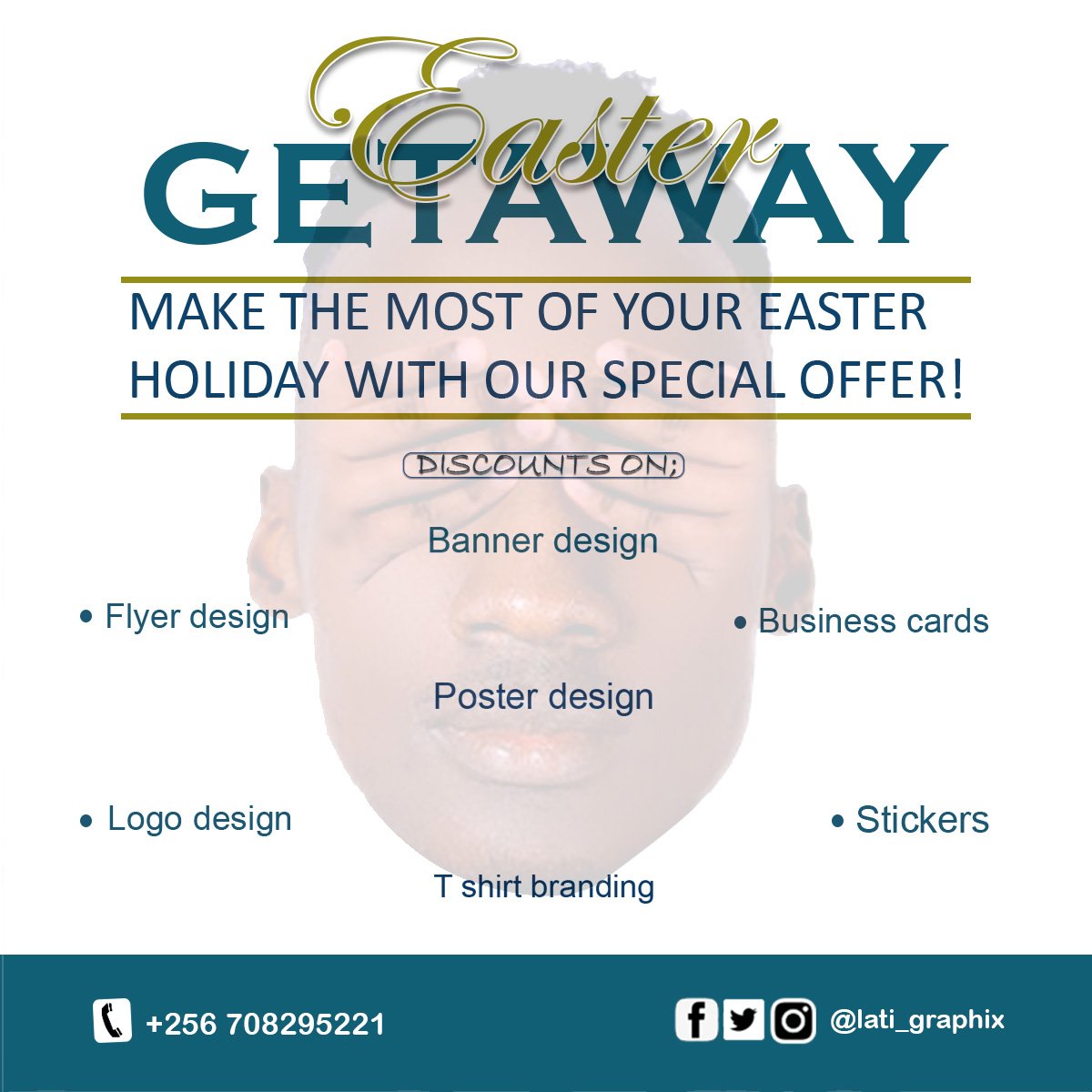 Lati_Graphix's tweet photo. Easter getaway ๐คธ #GraphicDesign #latigraphix https://t.co/nvjdQYYNN4