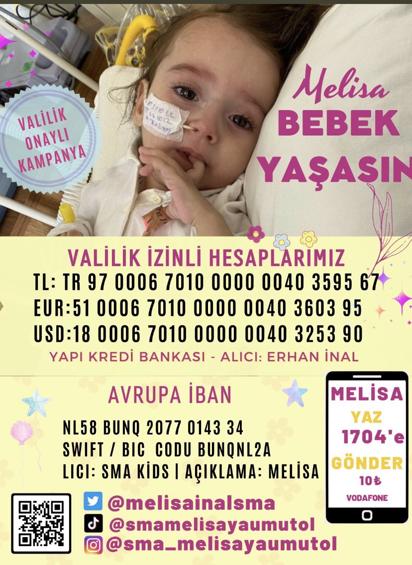 MELiSAKAZANDI_'s tweet photo. 🌸Valilik İzinli Kampanya 🌸
Faaliyet No: 22-1784 Erhan İnal

₺:TR970006701000000040359567
$:180006701000000040325390
€:510006701000000040360395
📲 Vodafone Hatlardan Melisa yaz 1704'e gönder ( 1 sms 20₺)
📲 Türktelekom Hatlardan Melisa yaz 7629'a gönder. ( 1 sms 20₺ ) https://t.co/D8MBnvhwe7