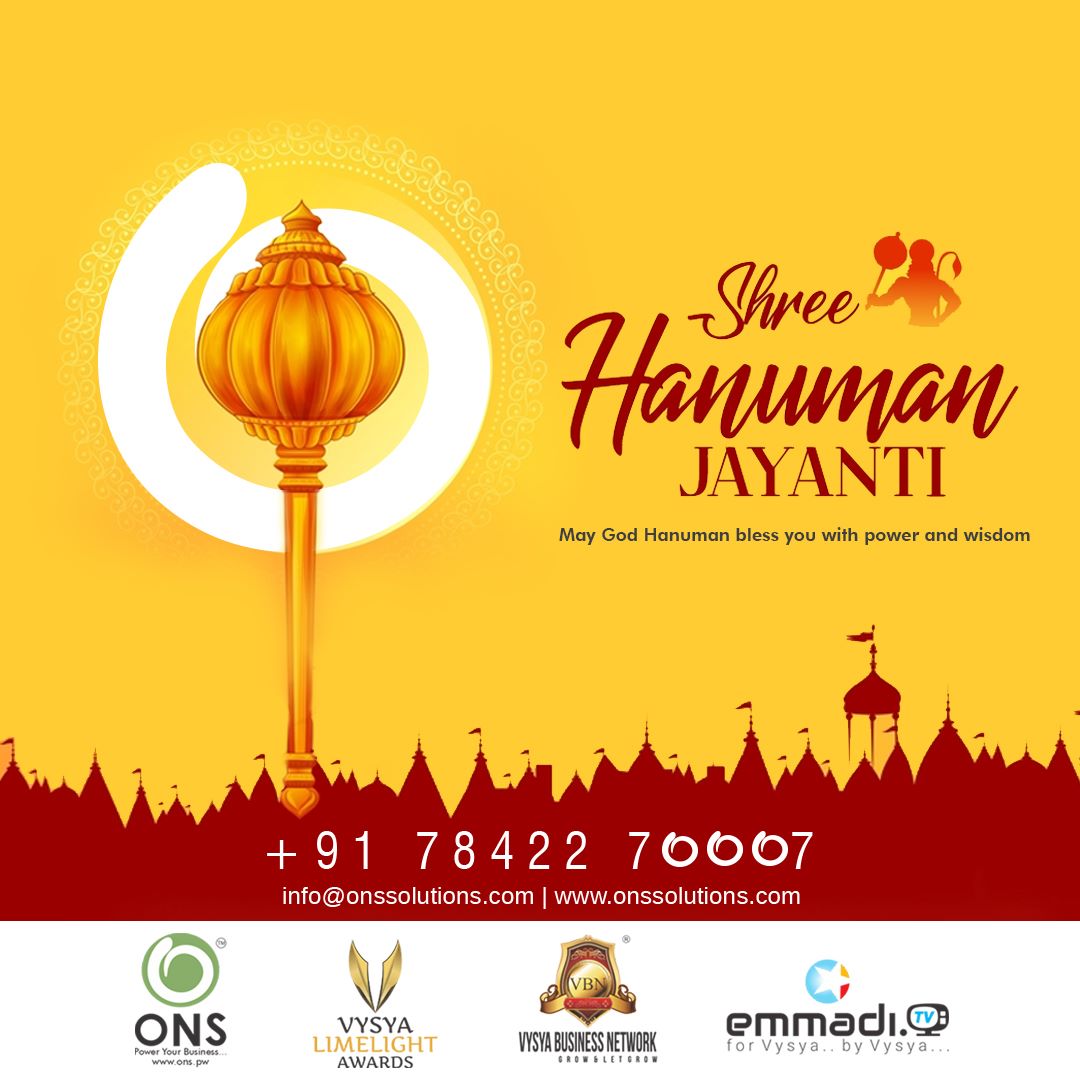 onsideas's tweet photo. On the auspicious occasion of Hanuman Jayanti, may Lord Hanuman help you in achieving all the goals in your life! Wishing you a very Happy Hanuman Jayanti.

#hanumanjayanti #hanumanjayanti2023 #jaihanuman #lordhanuman #shreeram #devotional #festival #happiness #celebration https://t.co/P1IeDGnXIU