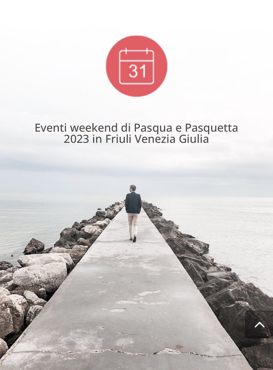 Abbiamo selezionato per voi i migliori eventi per il weekend di Pasqua e Pasquetta in Friuli Venezia Giulia. 

❗️Se non vuoi perderti l’uscita di questo articolo iscriviti al nostro canale Telegram! 👉 t.me/somewherefvg

Scoprili tutti! 👇
somewherefvg.it/eventi-weekend…

#fvglive