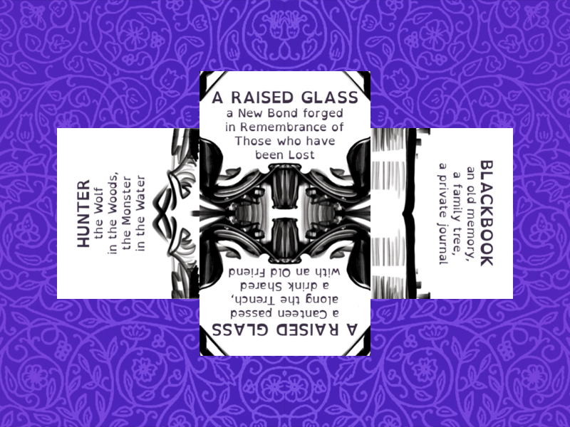 spindlewheelbot's tweet photo. @catacalypto HUNTER x A RAISED GLASS x BLACKBOOK https://t.co/xBf9owmQ3B