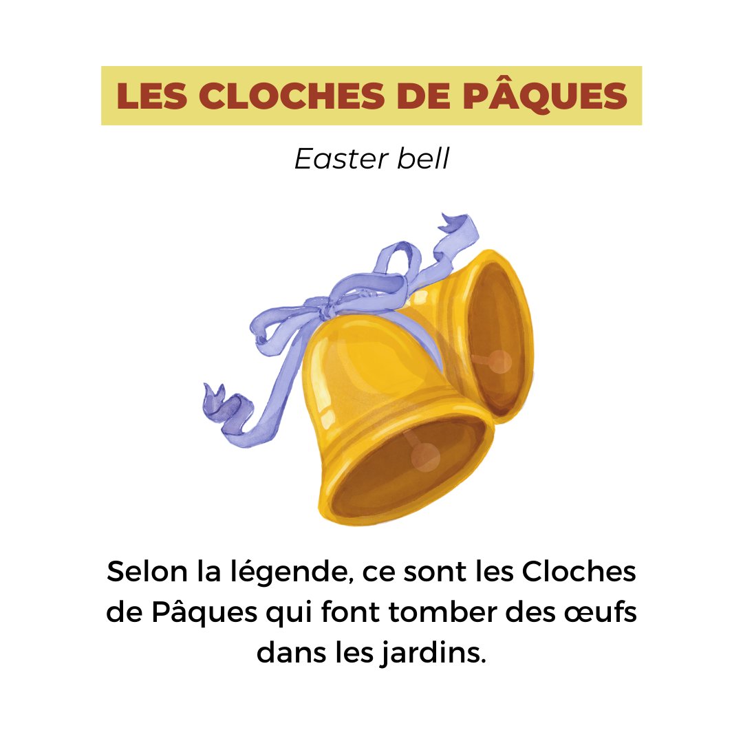French_Courses_'s tweet photo. Joyeuse Pâque ! Pour l'occasion, un peu de vocabulaire - niveau débutant. / Happy Easter ! For the occasion, here is some vocabulary - beginner level.
Retrouvez-nous sur instagram : https://t.co/3krTrhcqc9
#easter #learnfrench #frenchlessons #fle #immersiveschool https://t.co/8L3C8tFHq9