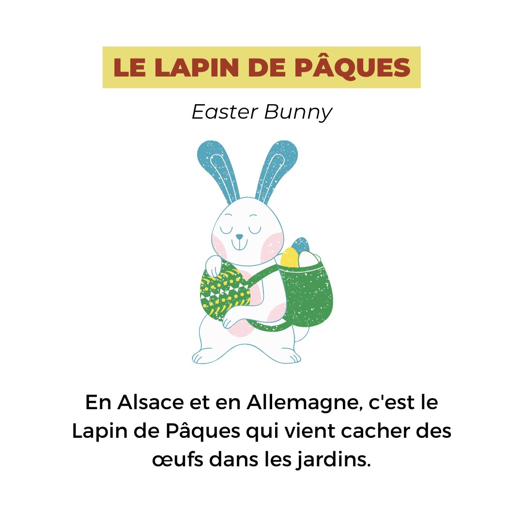 French_Courses_'s tweet photo. Joyeuse Pâque ! Pour l'occasion, un peu de vocabulaire - niveau débutant. / Happy Easter ! For the occasion, here is some vocabulary - beginner level.
Retrouvez-nous sur instagram : https://t.co/3krTrhcqc9
#easter #learnfrench #frenchlessons #fle #immersiveschool https://t.co/8L3C8tFHq9