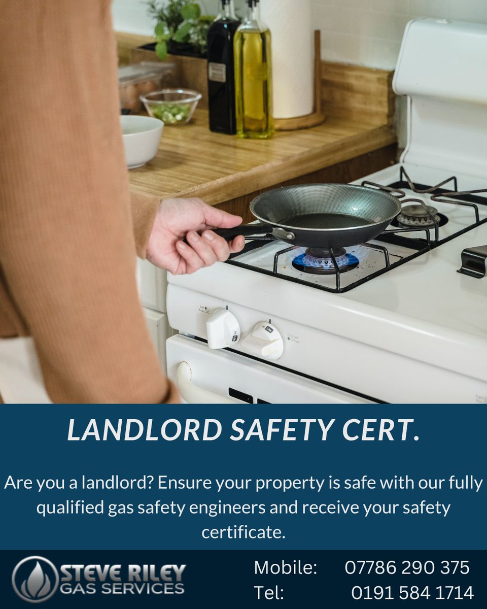SRGasServices's tweet photo. As a #landlord you will be aware of the #legal requirements you have in order to keep your tenants safe, this includes completing an annual gas safety check (CP12).  Get in touch with us today to book in your next check: https://t.co/htYZ705reW #Housing #SafetyFirst https://t.co/8I9jgyK1bB