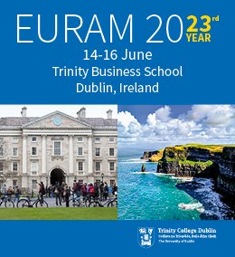 #EURAM2023: Important deadline – 7 April - 48 hours to register with the early bird rate bit.ly/3zlARa4. Dublin is a busy city, also book your accommodation asap bit.ly/3ZwJXvx. Looking forward to seeing you in Dublin in June <a href="/TCDBusiness/">Trinity Business School</a>! / LJ