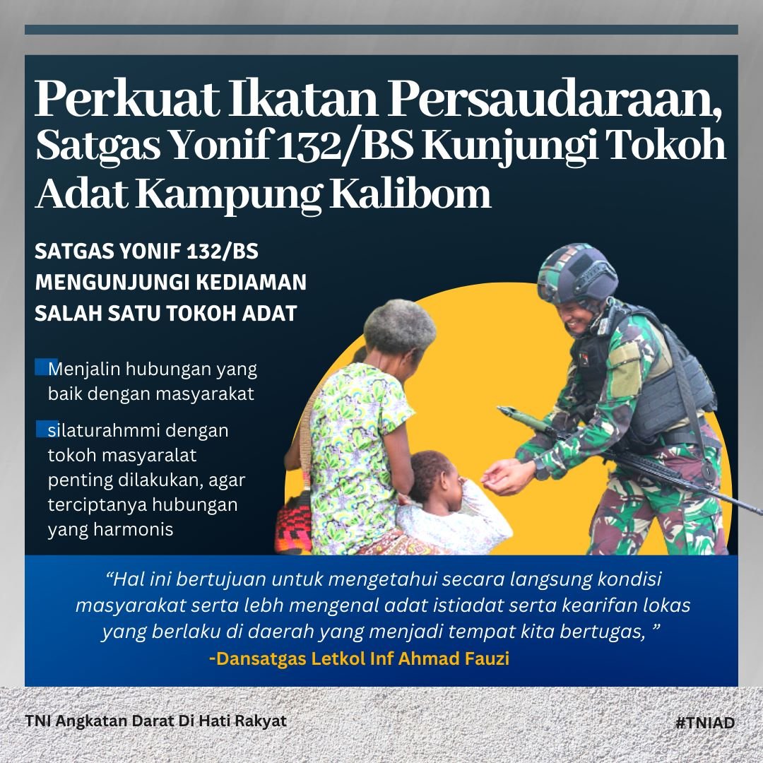 RestuHidyh's tweet photo. dlm hal ini Gaspar Tawa selaku Ondo  dikalangan masyarakat dirinya sangat dihormati, karena tanpa adanya tokoh adat yang berpengarus kemajuan tidak akan ada di kampung ini.

@Ngopibareng_DAR

Angkatan Darat Di Hati Rakyat
Kasad Dudung Abdurachman https://t.co/Z5UFjYTylv
