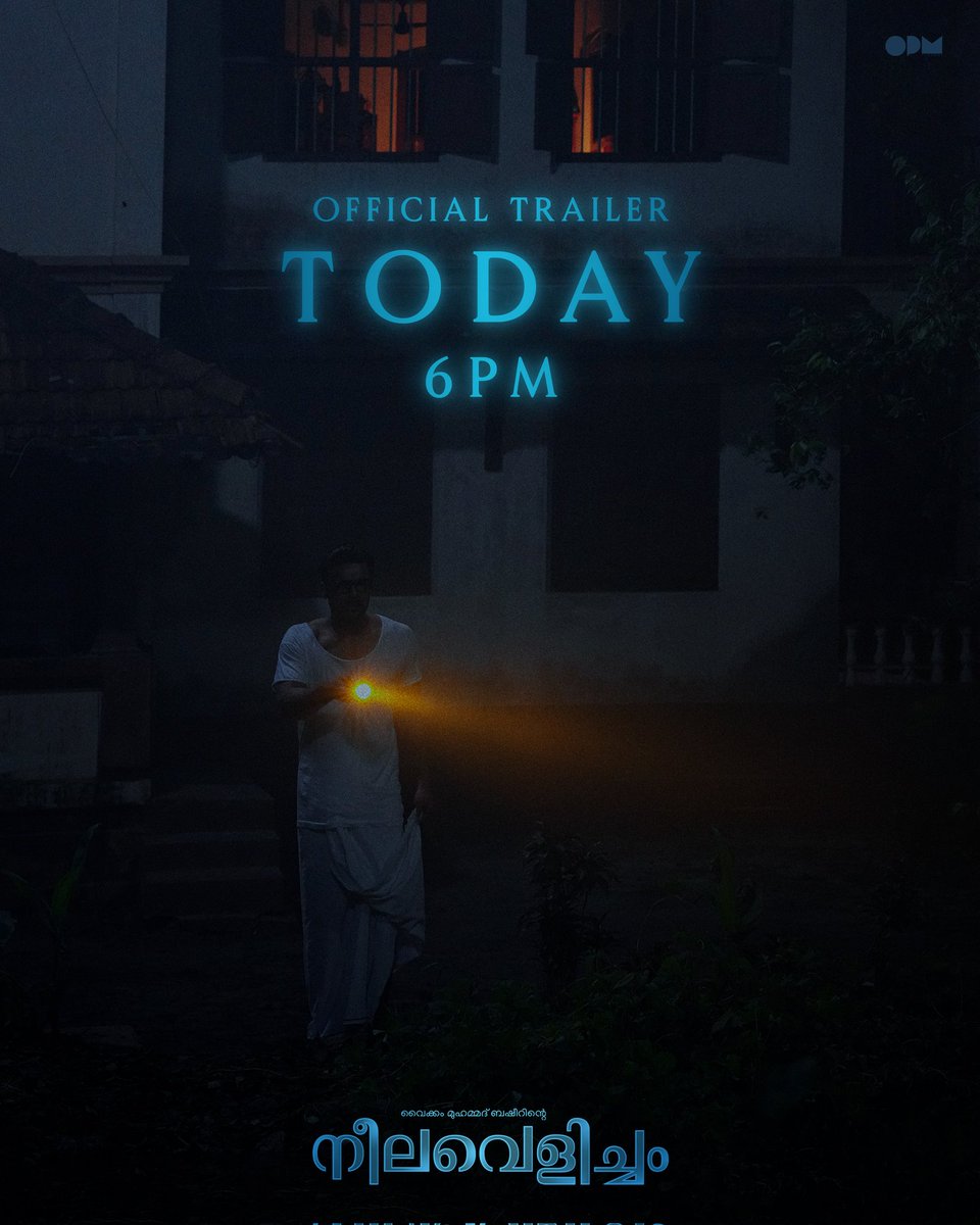 Neelavelicham's tweet photo. Trailer Today at 6PM IST 💙
On OPM Records YouTube. #NeelavelichamMovie
#VaikomMuhammadBasheer #MSBaburaj #PBhaskaran #TovinoThomas #AashiqAbu #RimaKallingal #RoshanMathew #ShineTomChacko #GirishGangadharan #VSaajan #Bijibal #RexVijayan #OPMCinemas #OPMCinemasRelease https://t.co/MjFOL9gsHq