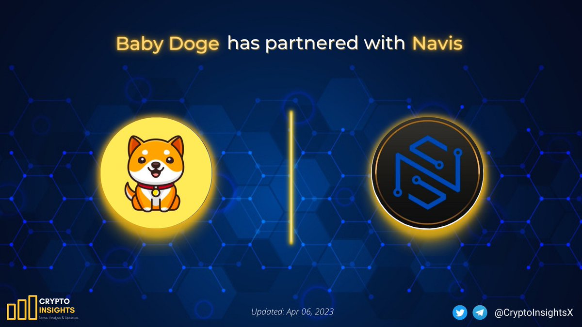 CryptoInsightsX's tweet photo. 📢 @NavisToken has partnered with @babydoge to lock 12% of their supply for 1 year.

#BABYDOGE - The most held meme token on #BNBChain 

#Navis's mission is to produce breakthrough technologies in the field of Blockchain with Nanotechnology and artificial intelligence. https://t.co/kjTWSbiSaC