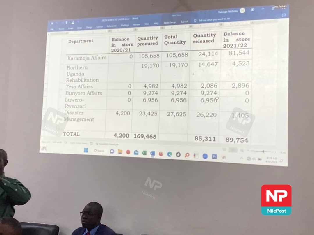 Fireliglntfi's tweet photo. PHOTOS: Prime Minister Robinah Nabbanja is currently in a meeting with the Parliamentary Committee that is probing the distribution of iron sheets and goats that were meant for Karamoja.

@Mujunga_jfahd

#NBSUpdates https://t.co/AhvmiHCAEb