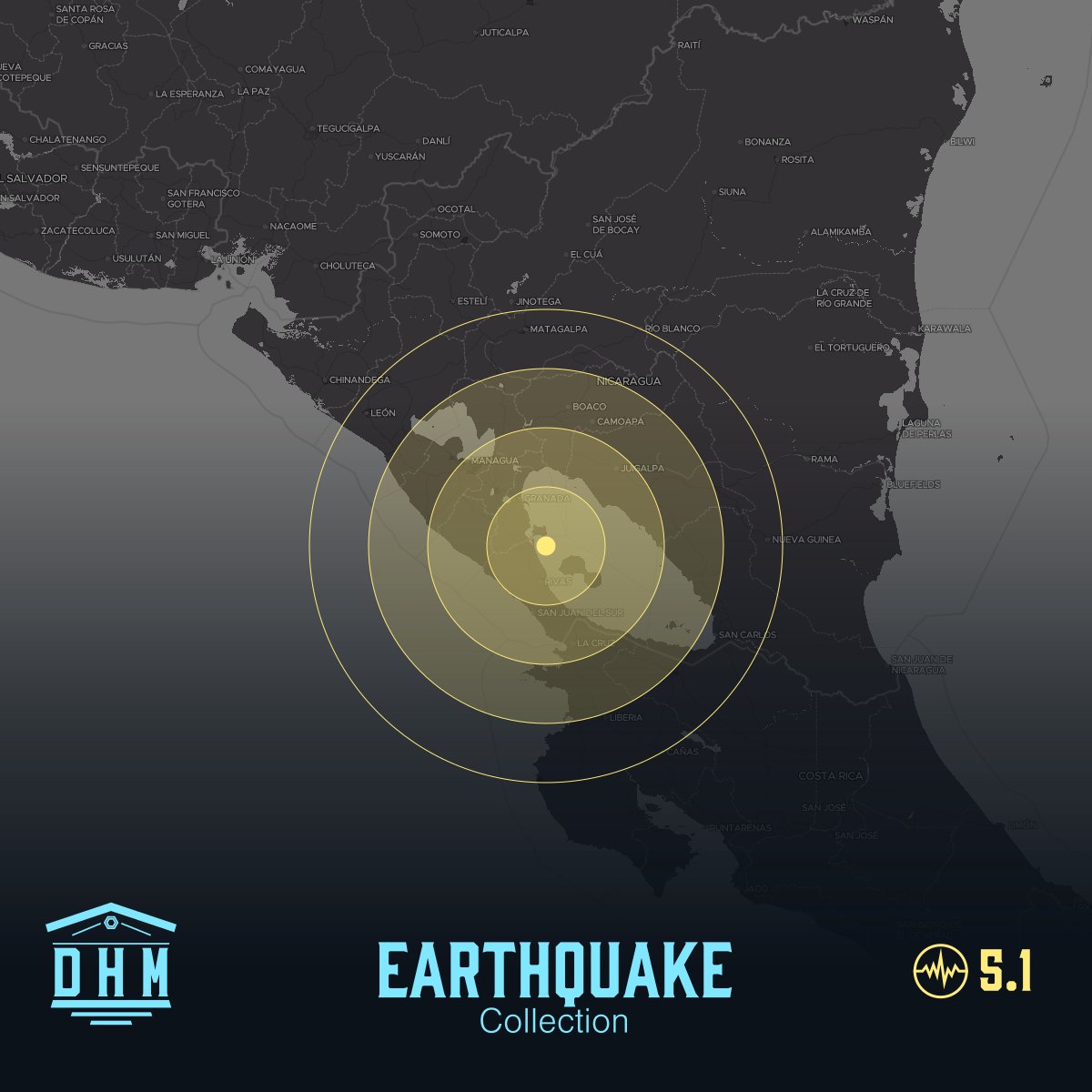 DHM_Alerts's tweet photo. M5.1 earthquake auto-minted a new #NFT for @datamuseum

M5.1 #earthquake 16 km NW of Moyogalpa, Nicaragua that occurred at 2023-04-06T06:58:19.280Z.

🔬  https://t.co/0h1InkbbnT
📰  https://t.co/emPxoRZEGJ

#algorand #history #seismology https://t.co/OhXRoJulbX