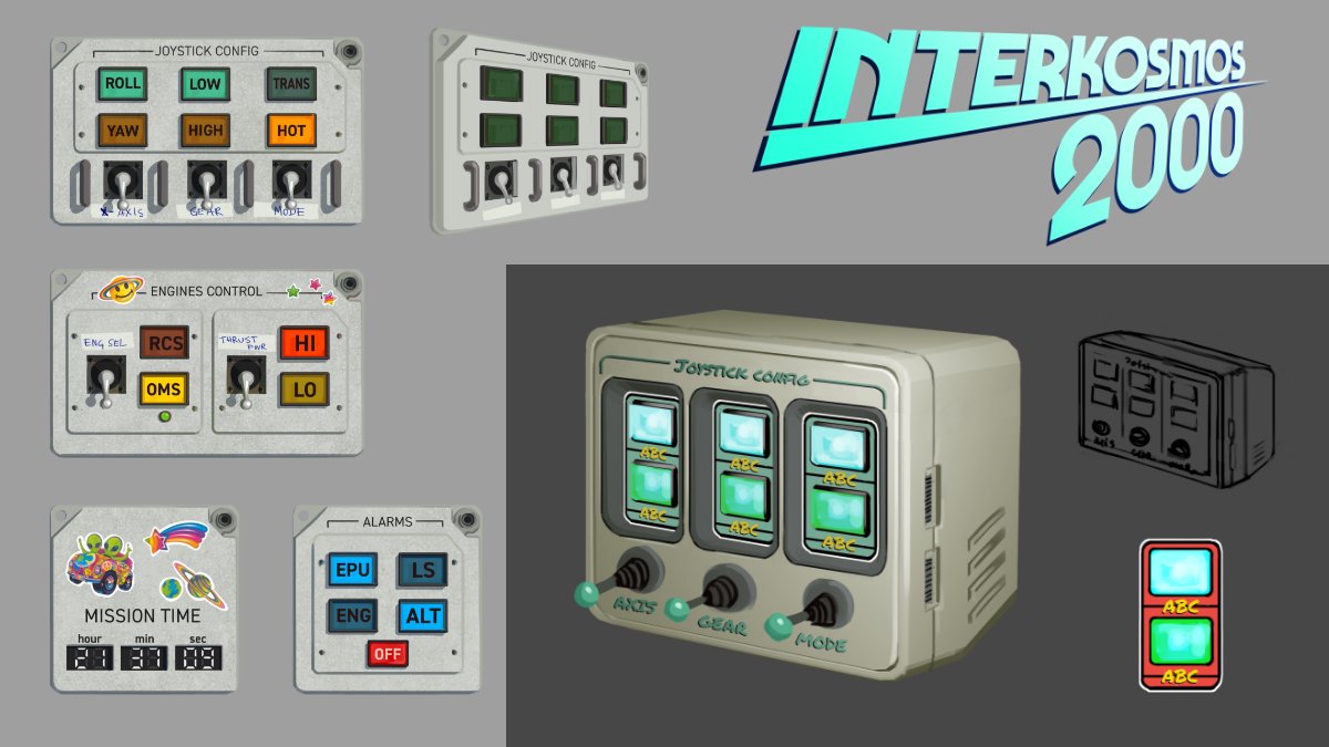 Building a VR earth-saving rocket is not an easy task. From sketches to fully fleshed-out project, we meticulously designed every component to make your journey as refined as possible. 🖌️

Psst! Interkosmos 2000 is now on sale: bit.ly/3m15Oxu

#gamedev #indiegaming