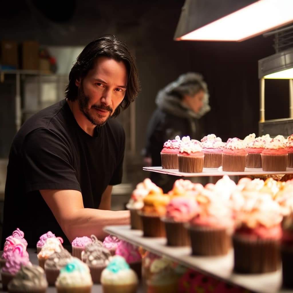 kingviper101's tweet photo. Such a cute cupcake 😍🌈 #keanureeves #cute https://t.co/M9p5NSsTfQ