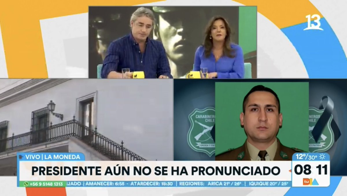 diputadosudi's tweet image. 🔴 ¿Y la máxima autoridad? 🤦‍♂️

Tres #carabineros asesinados durante los últimos días, y a esta hora ni siquiera un tuit del #PresidenteBoric manifestando su condolencia con los familiares del Cabo 1° Daniel Palma Yáñez (QEPD)…