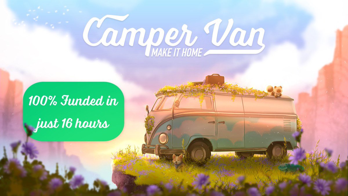 We can't believe it! Camper Van: Make it Home 100% funded in just 16 hours!!😭

We can only say THANK YOU! We really mean it. Thank you very much. 🥹❤️‍🩹

Kickstarter: kickstarter.com/projects/campe…