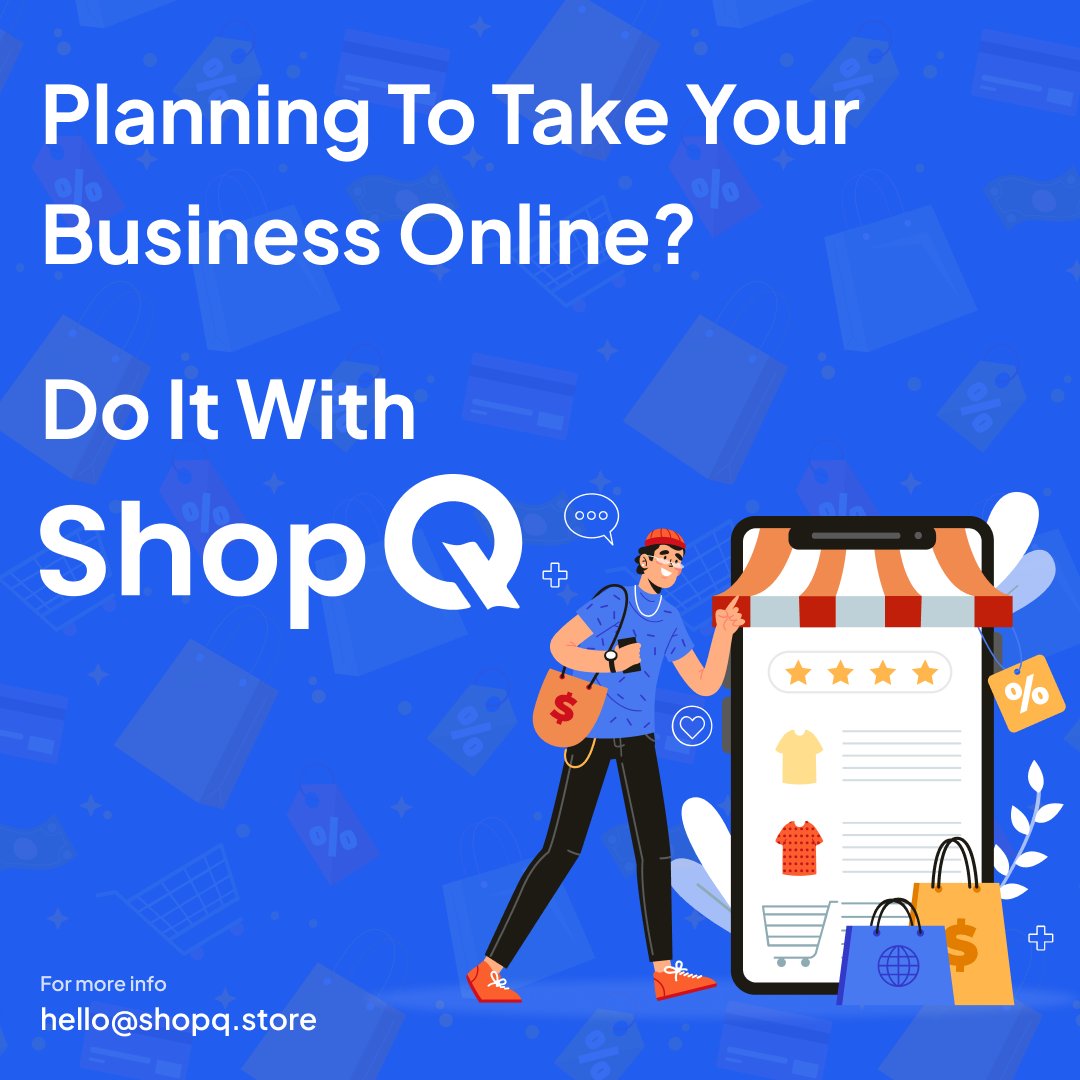 HelloShopq's tweet image. Take Your E-commerce Business Online Effortlessly with Our Online Platform 😲
#shopq #codeless #mobileapp #webdesign #mobileappdevelopment #ecommerce #appdevelopment #VirtualMarketplace #DigitalCommerce #InternetSales #ShopOnline #OnlineBusiness #InternetSales
