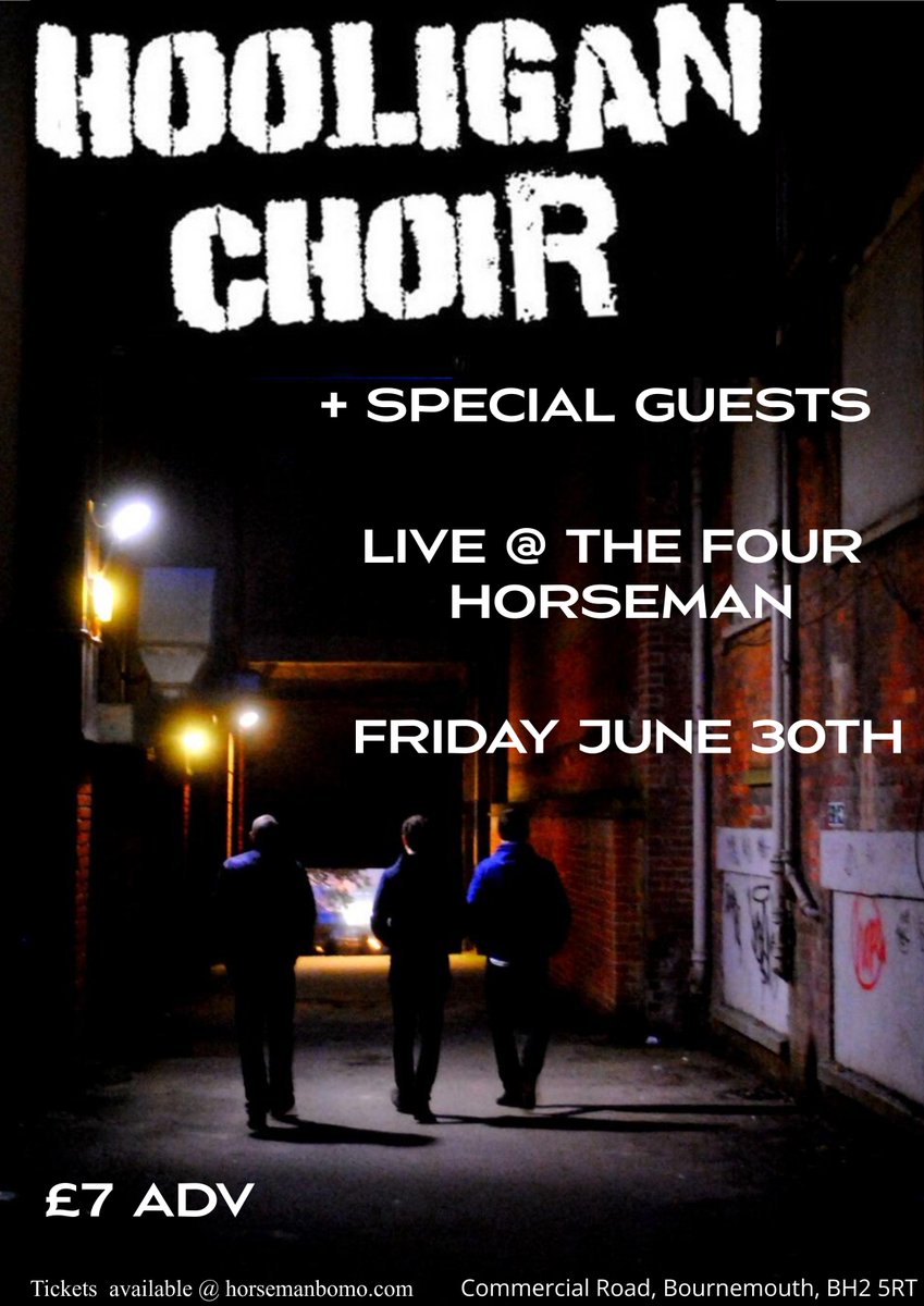 After a 10 year hiatus we’re making a comeback. New tunes, old line-up. Live @ The Four Horsemen Pub Friday June 30th
It’s expected to sell out and there’ll be no guest list so grab a ticket early..
Tickets on sale now from eventbrite.co.uk/e/609501995877
x