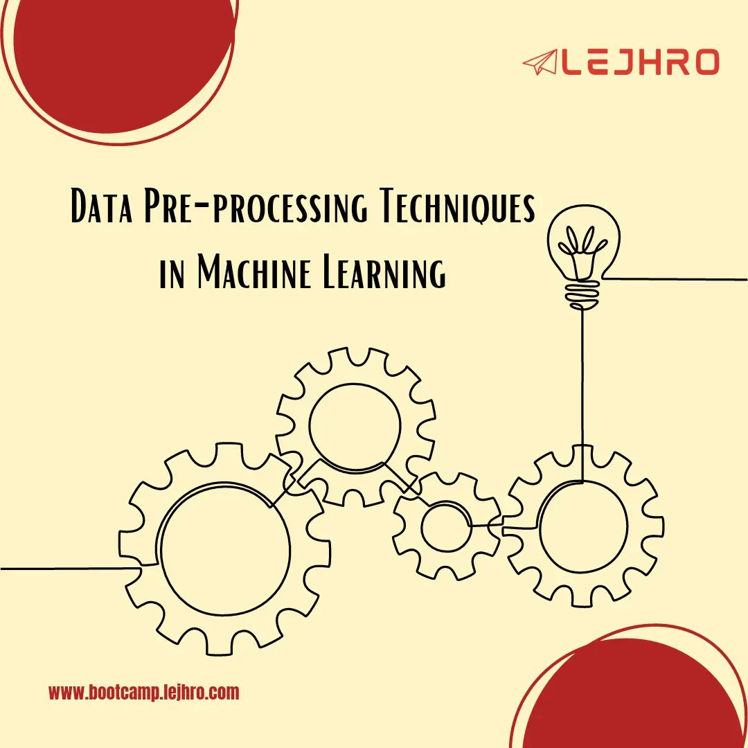 lejhrobootcamp's tweet photo. Swipe β‘ to learn the crucial steps in Data Pre-processing that best suit Machine Learning models.
.
.
Follow @lejhrobootcamp for more information!
.
.
#datascience #dataanalytics #machinelearning #sql #python #data #lejhro #lejhrobootcamp https://t.co/gdoxsaiA2U