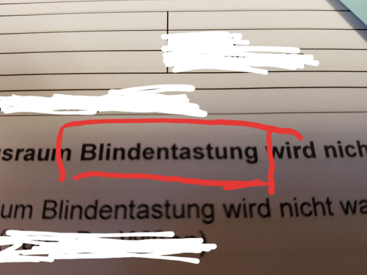 Warum nur lese ich da Blind-Entastung und frag mich was das bei nem Frauenarzt zu suchen hat?