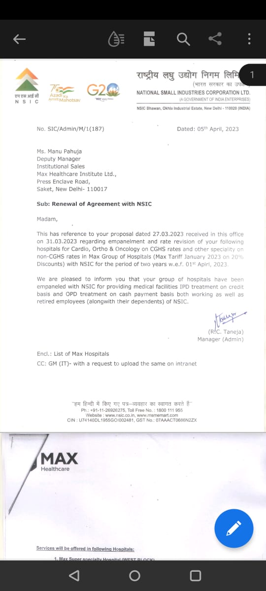 1994sak's tweet photo. @narendramodi ji, pls help my father, a respectable retired official at @NSICLTD 2 avail d benefits of CGHS panel enlistment of his pst employr @ Max hospital Vaishali, so tht they cn recover frm the unfortunate incidence &amp; unwarranted expenses due to it.
https://t.co/r2FffulOmS https://t.co/pWmwNgjl8y