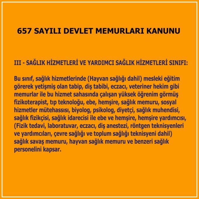 VetSagCalYpr's tweet photo. 657 Sayılı Kanunun hükümleri açıkken, özlük hakkı düzenlemelerinde veteriner hekimleri dışlamak niye?

#VeterinerHekimleriUnutma #VeterinerHekimsizSağlıkOlmaz
#VeterinerSağlıkÇalışanlarıYıpranıyor
@Akparti 
@MHP_Bilgi 
@herkesicinCHP 
@iyiparti https://t.co/MFmfxyWTdl