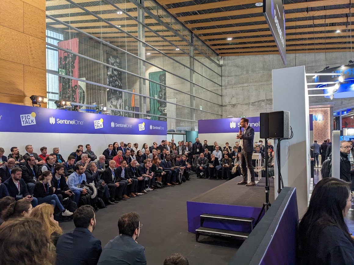 advens's tweet photo. C’est parti pour le #FIC2023 🙌🏻  
Nos équipes commerciales, RH, RSE et nos experts cyber vous attendent nombreux durant la totalité de l’#événement sur le stand C4 !  
Aujourd’hui, retrouvez nos conférences « flash » : 
📍11h30 : Active Directory 
📍15h : Red Team  
#Cyber #Cloud https://t.co/qjpVX5bUxe