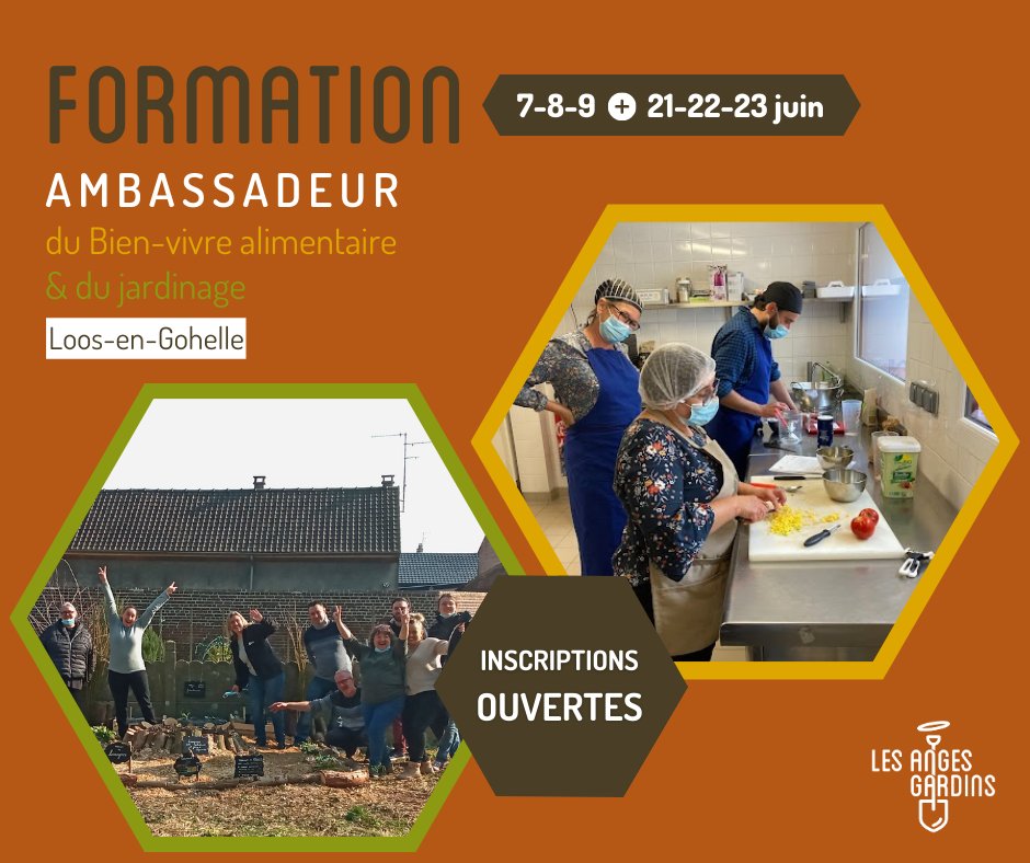 lesangesgardins's tweet photo. FORMATION 🤜 devenez ambassadeur du #bienvivrealimentaire et du jardinage sur votre territoire
2x3 jours, animés par @lesangesgardins #cuisinesnourricieres #jardin 
🖱 Infos et inscriptions : https://t.co/ECQlxvYscJ
@gillesdaveau @PascalGraat @noeuxenv @AvenirdesCites https://t.co/A5lamuTkzc