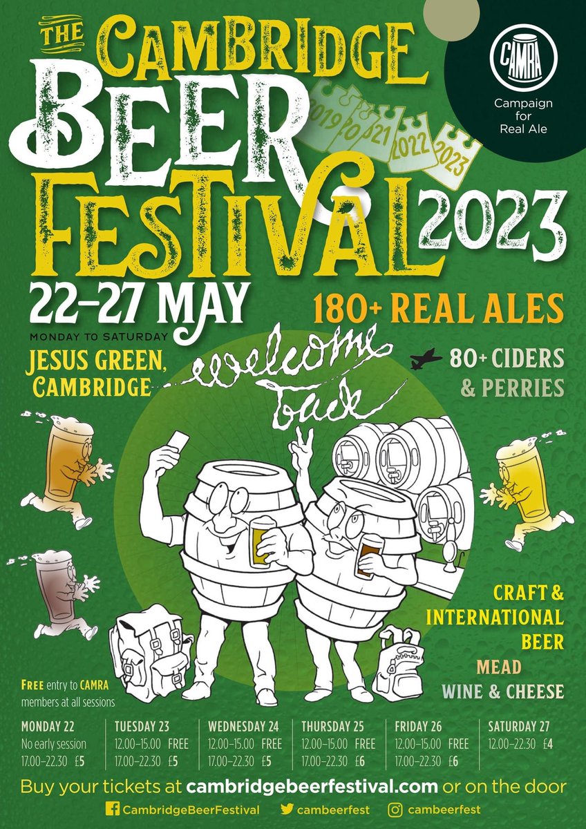 Really looking forward to <a href="/cambeerfest/">Cambridge Beer Fest</a> !!!