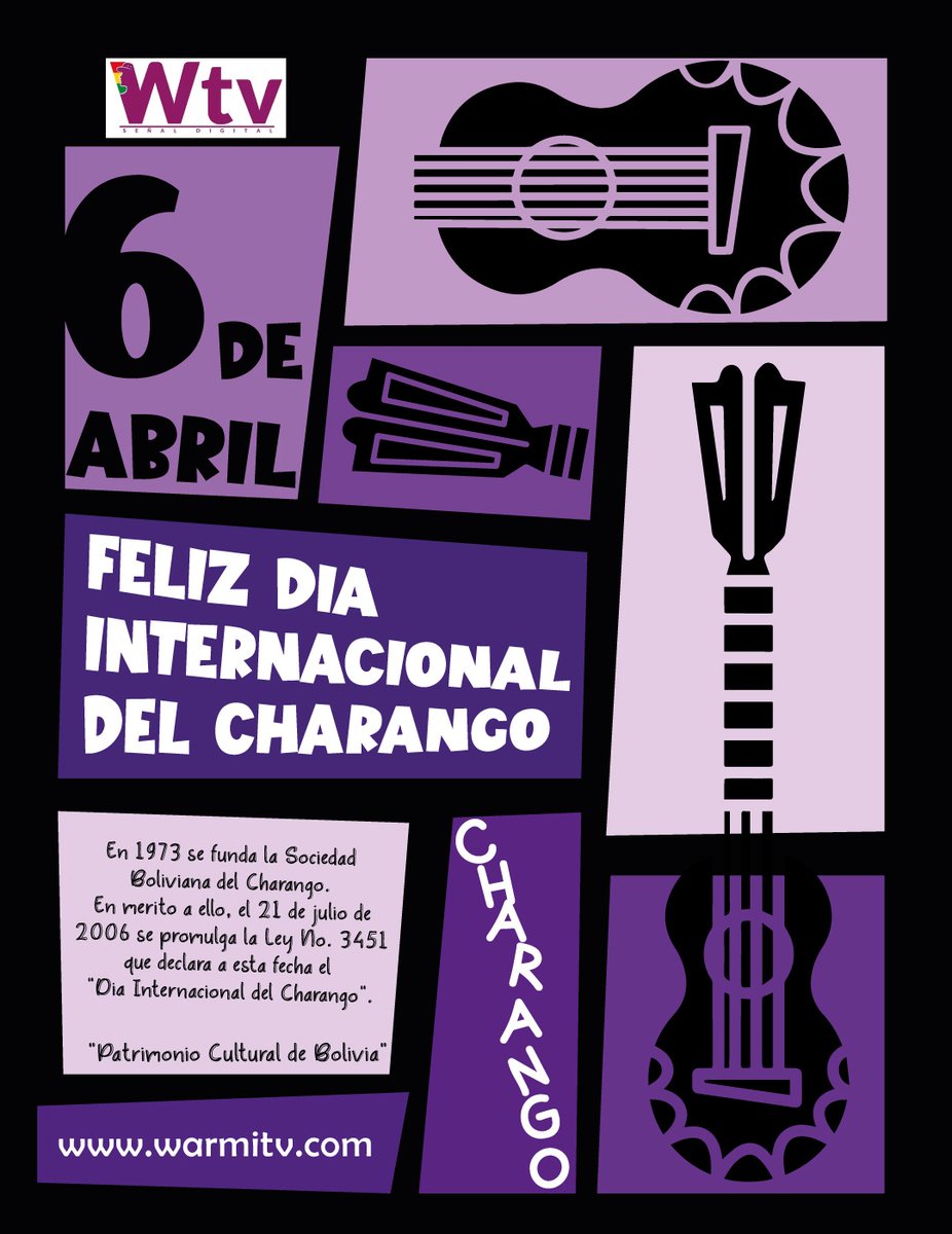 Warmitv_bo's tweet photo. ¡Felíz Día Internacional del Charango!🎊
¡Que viva 50 SBC!💥
#Charanguito 
#PotosíCunaDelCharago
#AiquileCapitalDelCharango
#PatrimonioCulturalDeBolivia 🇧🇴 https://t.co/L2krXIQd1y