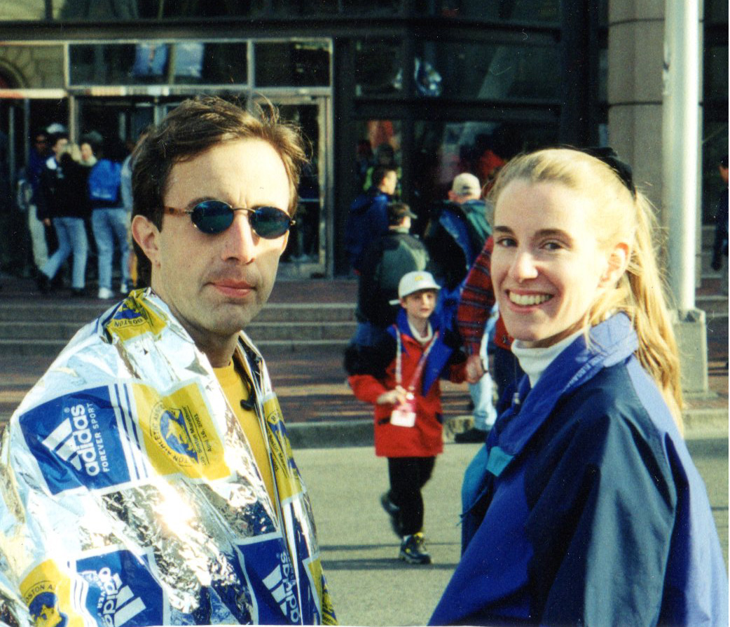 BOSTON MARATON FLASHBACK:  Post race following the 105th Boston Marathon, April 16th, 2001.  #bostonmarathon #questforX