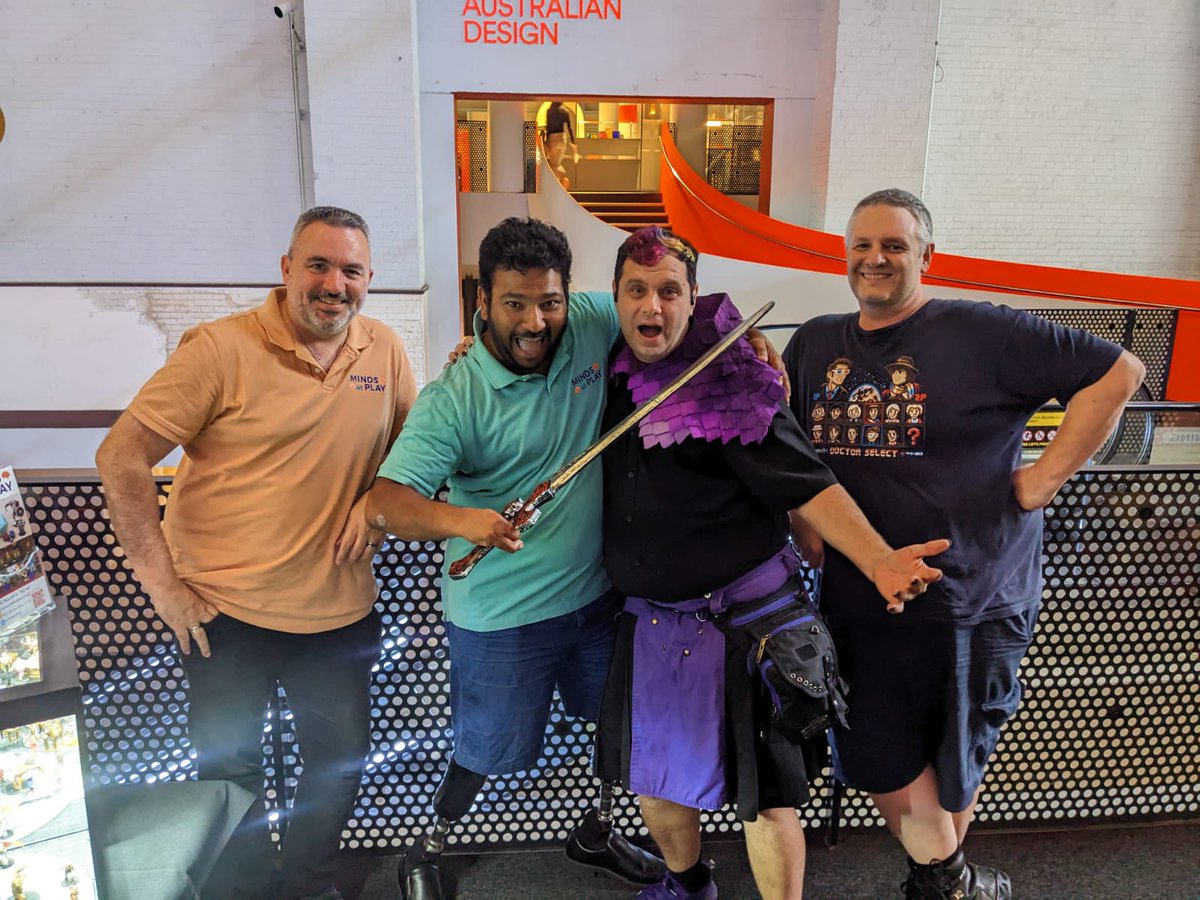 When <a href="/mindsatplay_au/">MindsAtPlay</a> meets @Levelupdice <a href="/powerhouse/">Powerhouse</a> heroes slay dragons! Awesome seeing you here.