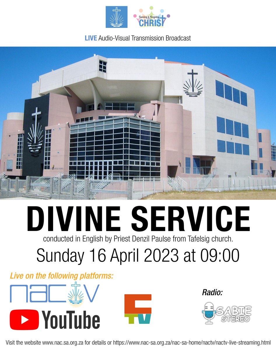 NAC__SA's tweet photo. Central AVT Divine Service

#christ #church #nacsa #newapostolicchurch #blessed #salvation #newapostolic #nacforlife #newapostolicchurchsouthernafrica #serving #reigning #servingandreigningwithchrist #april2023 #avtdivineservice #divineservice https://t.co/yhRjAzG0gR