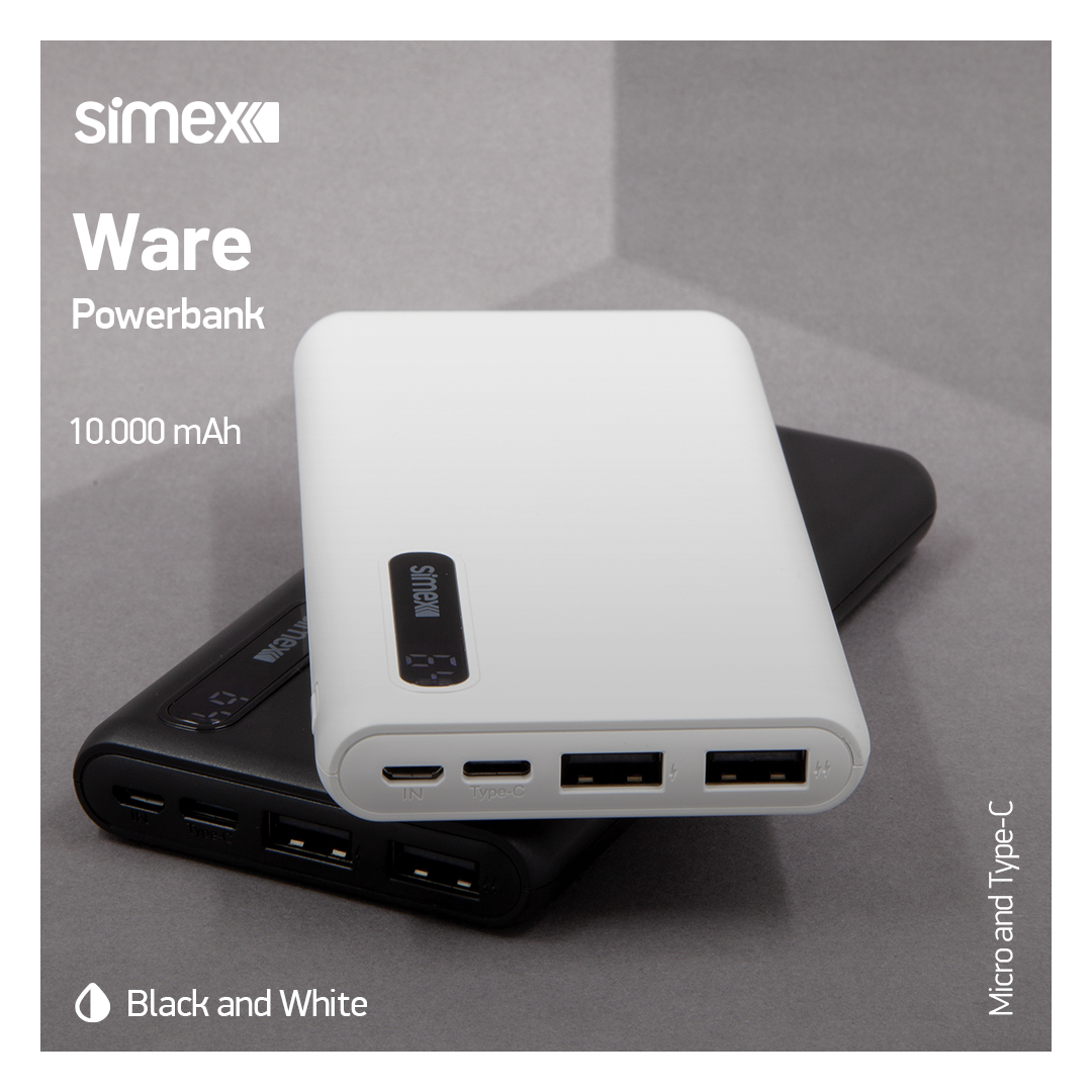 SimkonGlobal's tweet photo. 10.000 mAh Powerbank

Micro USB Input: 5V/2.4A
Type-C Input: 5V/2.4A
Overheat Protection | Over Charge Protection | Short Circuit Protection
#jopus #simex #mytel #powerbank #battery #gamer #gaming #datacable #music #musicbox #technology #mobile #earphone #headphone #quickcharge https://t.co/QPim6VM0Xv