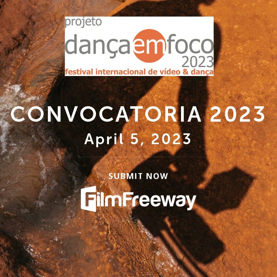 Convocatória aberta até 05/junho/2023
Open CALL till June, 05
filmfreeway.com/dancaemfocoFes…
Esta edição do dança em foco tem o patrocínio da Prefeitura da Cidade do Rio de Janeiro, por meio da Secretaria Municipal de Cultura do Rio de Janeiro- via Fomento à Cultura Carioca FOCA 2022.