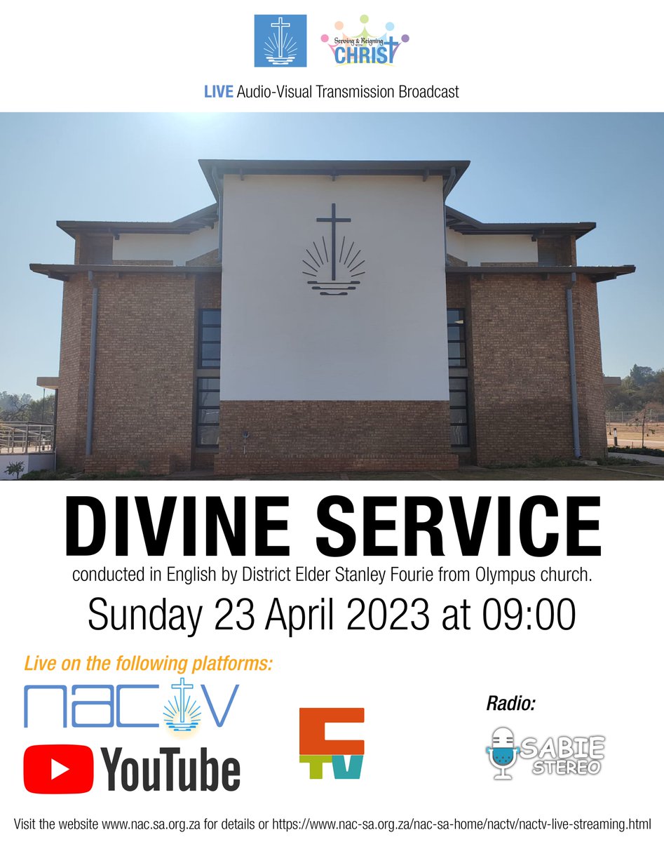 NAC__SA's tweet photo. Central AVT Divine Service

#christ #church #nacsa #newapostolicchurch #blessed #salvation #newapostolic #nacforlife #newapostolicchurchsouthernafrica #serving #reigning #servingandreigningwithchrist #april2023 #avtdivineservice #divineservice https://t.co/s7K3YXj0wl
