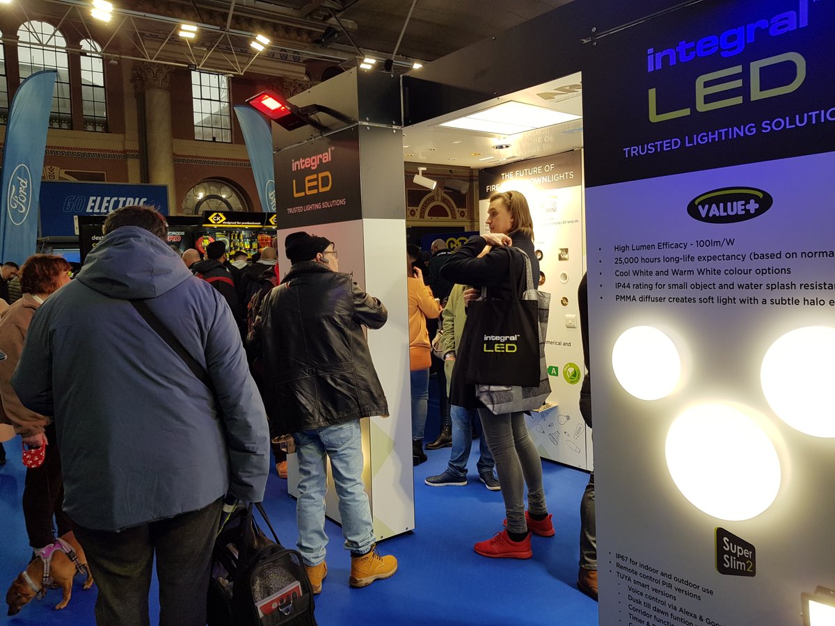 integralLED's tweet photo. Thank you to all the customers &amp; professional electricians that last week came to see us at the Elex Show in London at Alexandra Palace. We were pleased to see so much enthusiasm in learning more about our latest lighting solutions! Thank you also to Elex Show and our sales team! https://t.co/WFl3RwP0j2