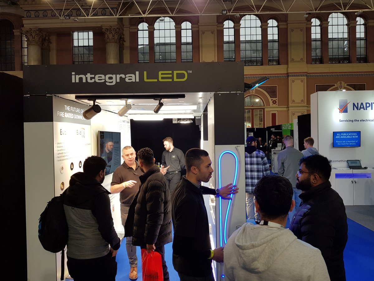 integralLED's tweet photo. Thank you to all the customers &amp; professional electricians that last week came to see us at the Elex Show in London at Alexandra Palace. We were pleased to see so much enthusiasm in learning more about our latest lighting solutions! Thank you also to Elex Show and our sales team! https://t.co/WFl3RwP0j2