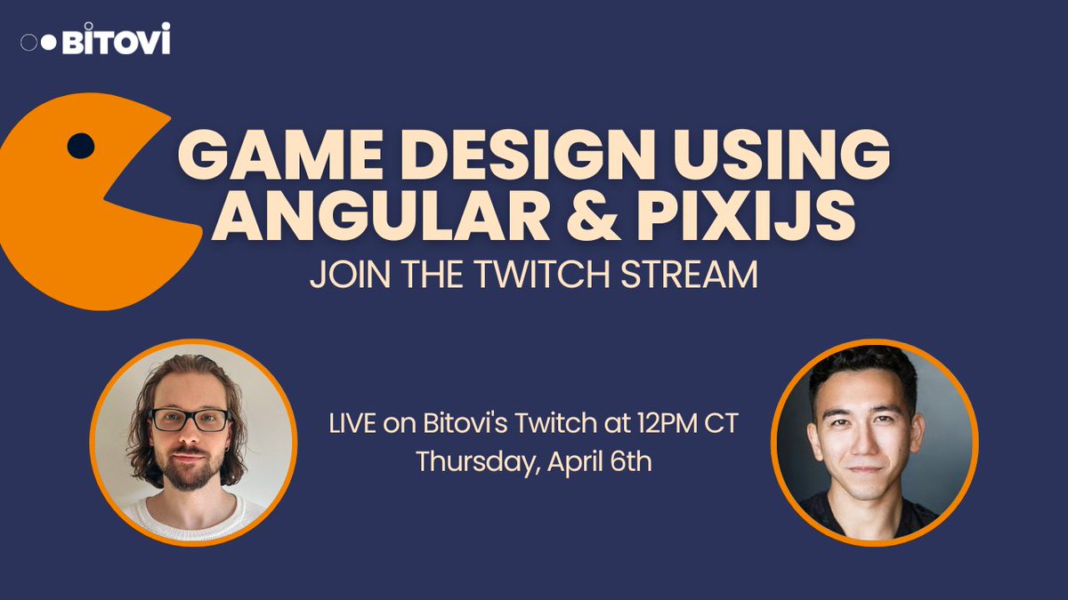 bitovi's tweet image. 🕹 THE ADVENTURE CONTINUES
Angular developers Igor and Mark continue their epic journey building a game with #Angular & #PixiJS. 
LIVE on Twitch. TODAY - April 6th - at 12pm CDT. hubs.ly/Q01Kd2Z90
Check out a sneak peek: youtube.com/watch?v=fve-5h…
#gameDevelopment