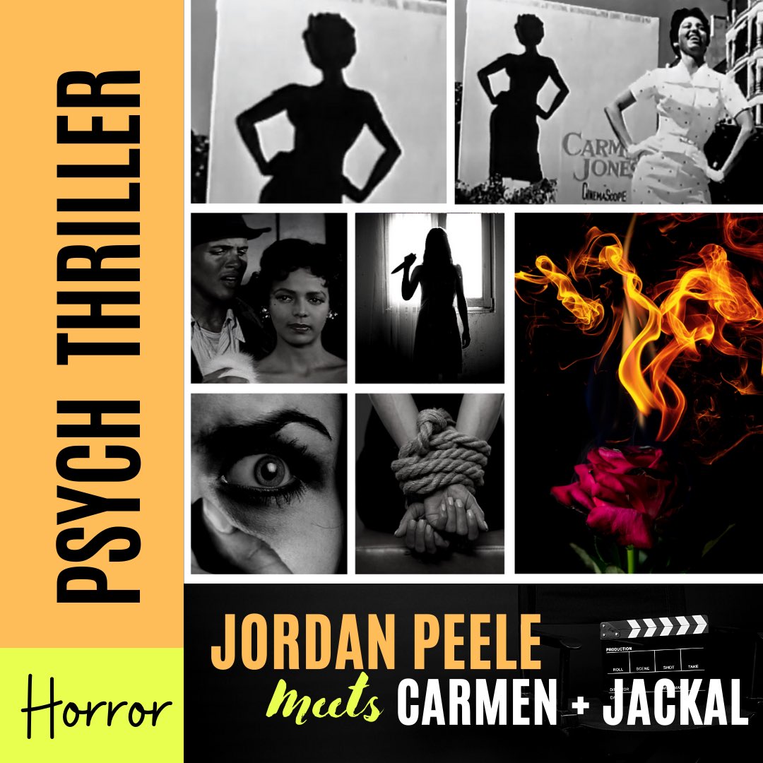 JORDAN PEELE x CARMEN OPERA Black stunt double actress fearlessly goes to 1950s Hollywood for the role of a lifetime. But when relentless sabotage, racism & hallucinations threaten her life, she suddenly finds herself embodying the role of Carmen. #Moodpitch #A #LH #POC #T