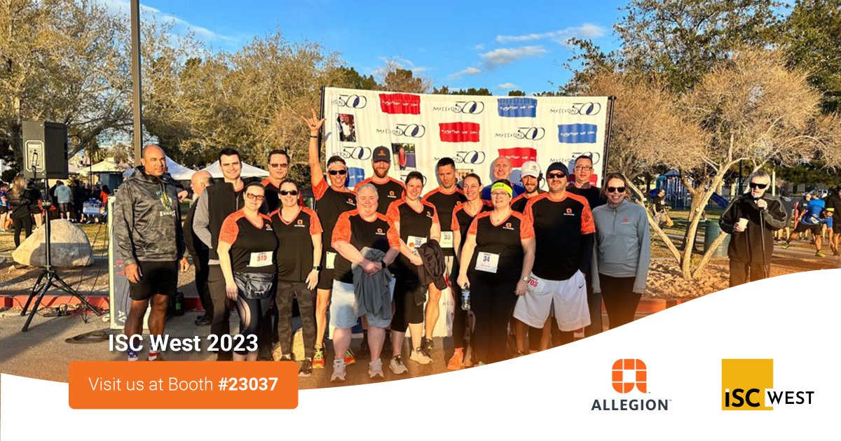 fzain_allegion's tweet image. This morning, the Allegion Team geared up and participated in the Mission 500 Security 5k/2k. 

Now, it&apos;s off to the most exciting trade show in the world. 

If you&apos;re here at ISC West, stop by booth #23037!

#AllegionISCWest2023 #ISCWest2023 #Security5k #AllegionTeam