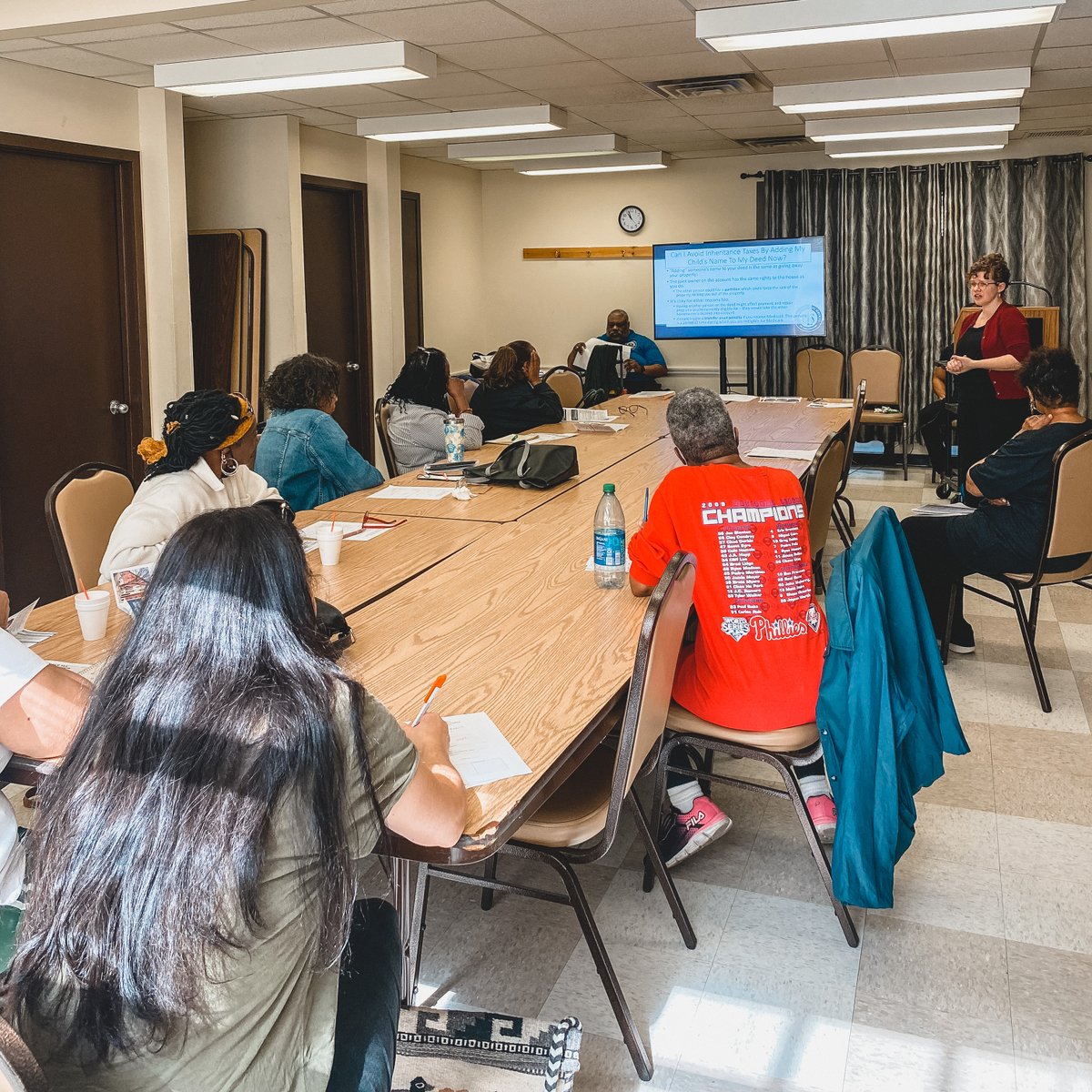 phlrow's tweet photo. Thank you to @CenterinthePark for partnering with #PHLROW to educate our community about estate planning and wills. It was great to have our partners over at @CLSphila there to help answer legal questions that came up during the workshop. https://t.co/rNKbF017QI