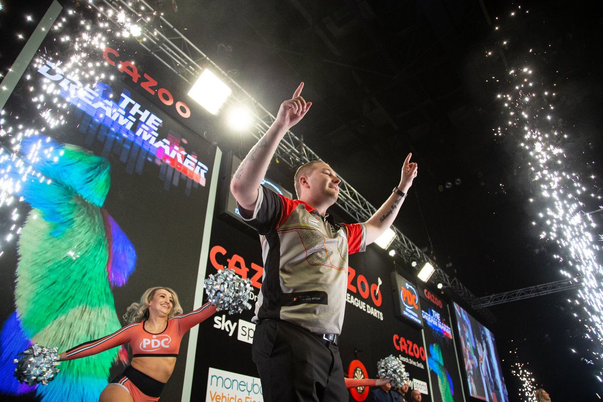 Birmingham makes way for 'The Dream Maker'!

Dimitri will be taking on Gerwyn Price in the opening round at the Utilita Arena for Night 10 of the Premier League!

Let's go Dimi! 🕺

'The Dream Maker' range: bit.ly/3PyPAFP

#TargetDarts #Darts #StepBeyond
