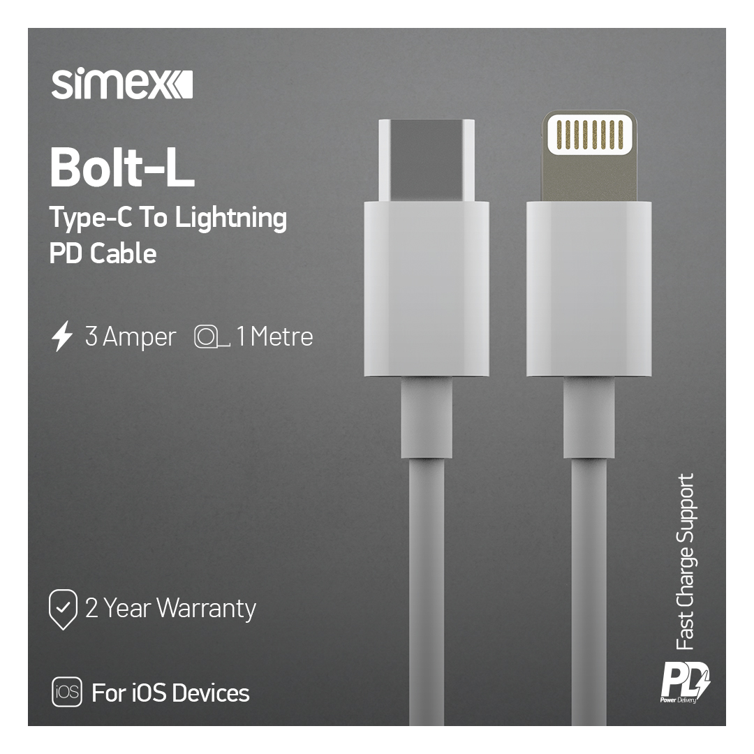 SimkonGlobal's tweet photo. 100 Cm PD Type-C / Lightning Charge and Data Cable

3 Amper
1 Metre
Fast Charge Support

#jopus #simex #mytel #powerbank #battery #gamer #gaming #datacable #music #musicbox #technology #mobile #earphone #headphone #quickcharge #fastcharge #typeccharger #usbcharger #adapter https://t.co/lHUADlNXKc