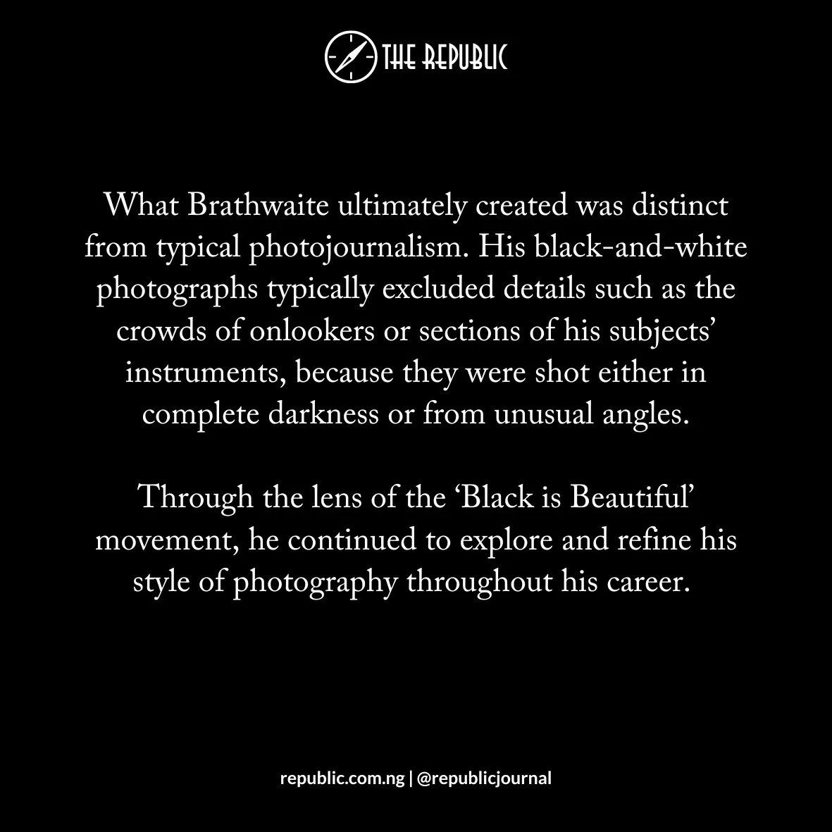 The Republic on Twitter: "On 01 April 2023, American photographer