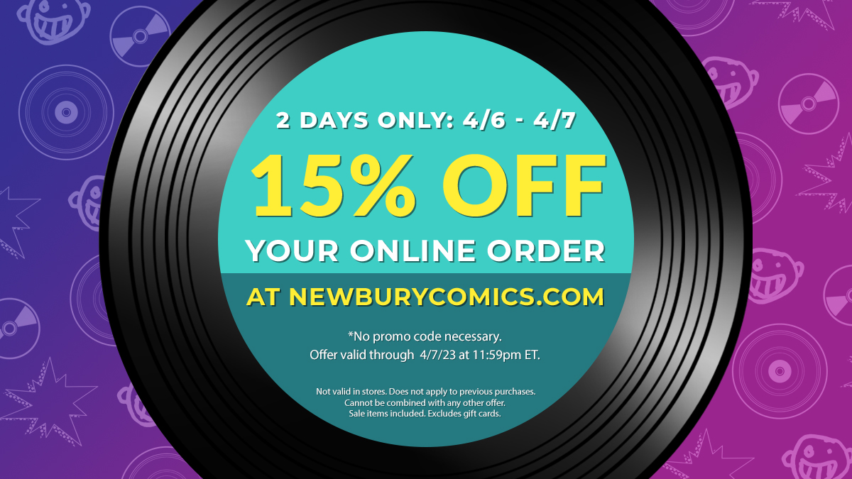Newbury Comics On Twitter: Today And Tomorrow: 15% Off All Online Orders  (4/6-4/7)! Https://T.co/Refsy4zrdy Https://T.co/8Rkvqpe5kb / Twitter