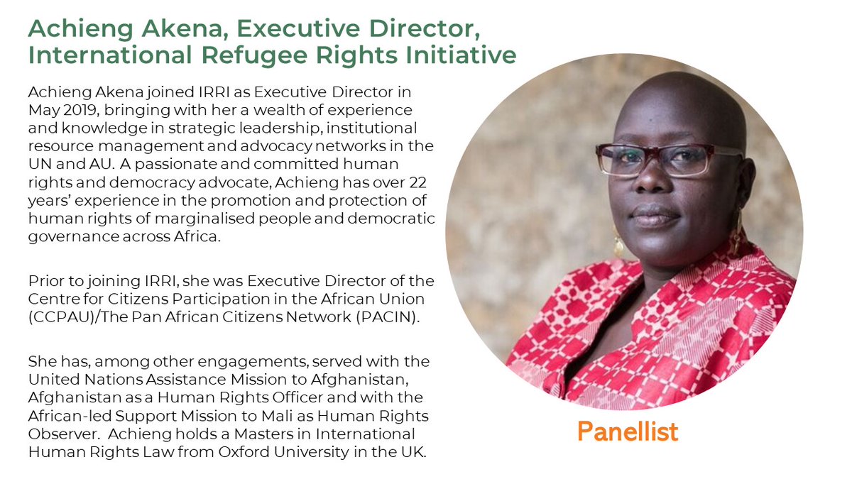 AMADPOC's tweet image. @achiengakena states that free movement allows for diversity and learning we need to build our communities. People lack protection when they move. The #AUFMP is important and it is a fundamental right and as old as time.